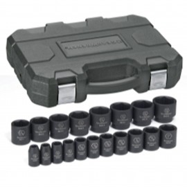 GearWrench 84932N Ensemble de douilles &amp;agrave; chocs, entra&amp;icirc;nement 1/2&amp;quot;, SAE, lot de 19-
