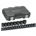 GearWrench 84933N Ensemble de douilles &amp;agrave; chocs, entra&amp;icirc;nement 12.7 mm, 8 &amp;agrave; 36 mm-