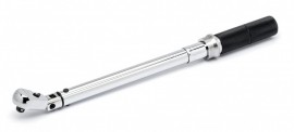 Gearwrench 85086MCERT Certified Flex Head Micrometer Torque Wrench, &amp;frac38;&amp;quot; drive-