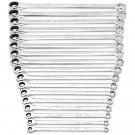 GearWrench 85989 Ensemble de cl&amp;eacute;s &amp;agrave; cliquet doubles XL GearBox, 17 pi&amp;egrave;ces, 8 &amp;agrave; 25 mm-