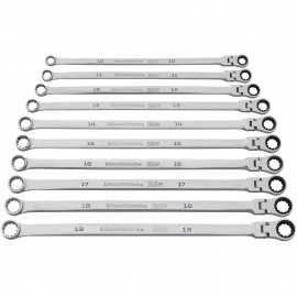 GearWrench 86126 Ensemble de cl&amp;eacute;s &amp;agrave; cliquet, lot de 10, m&amp;eacute;trique-