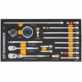 GearWrench 86520 Ensemble de cliquet et d'outils d'entra&amp;icirc;nement, lot de 18, entra&amp;icirc;nement 6.35 mm-