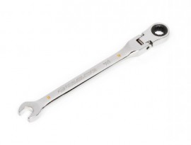 Gearwrench 86708 Cl&amp;eacute; mixte &amp;agrave; cliquet &amp;agrave; t&amp;ecirc;te flexible, 90 dents, 12 pans-