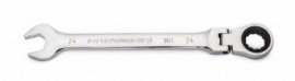 Gearwrench 86724 90-Tooth 12-Point Flex Head Ratcheting Combination Wrench, 24 mm-