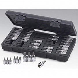 GearWrench 890040 Ensemble de douilles &amp;agrave; embout Vortex, lot de 39, Hex/Torx/Phillips/Plat-