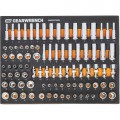 GearWrench GWMSSKT14 mm Ensemble de douilles m&amp;eacute;triques, prise 6.35 mm, 89 pi&amp;egrave;ces-