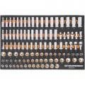 GearWrench GWMSSKT38 mm Metric Socket Set in Foam Storage Tray, 3/8" drive, 104-piece-