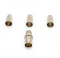 GEM 350-00-75TP Universal BNC Female Crimp-On Connector, 75 &amp;ohm;, 10-pack-