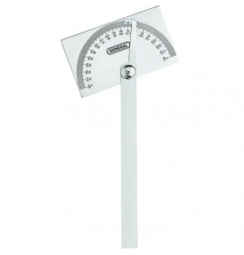 General Tools 17 ANGLE-IZER<small><sup>MD</sup></small> Rapporteur d'angle &amp;agrave; t&amp;ecirc;te carr&amp;eacute;e en acier inoxydable, 0 &amp;agrave; 180&amp;deg;, bras de 152.4 mm-