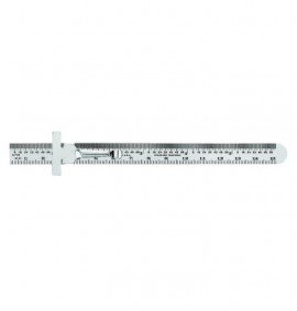 General Tools 300ME Precision Flexible Ruler with 64th&amp;quot; graduations, stainless steel, 6&amp;quot;/150 mm-