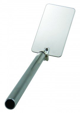 General Tools 5562 Telescoping Square Metal Flame Inspection Mirror, 2 x 3-3/4&quot; size-