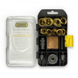 General Tools 81264 Ensemble d'&amp;oelig;illets multi-tailles pour la r&amp;eacute;paration de b&amp;acirc;ches, le renforcement de toiles et les anneaux de tissu-