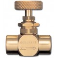 Generant 3000 Screwed Bonnet Type Needle Valve, &amp;frac14;&amp;quot; female x &amp;frac14;&amp;quot; female, brass-