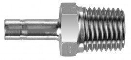 BI-Lok Series D DHA Tube Stub to Male NPT Adapter, &amp;frac14;&amp;quot; A tube OD, &amp;frac18;&amp;quot; NPT-