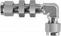 BI-Lok DSL Bulkhead Union Elbow, &amp;frac14;&amp;quot; A tube OD-