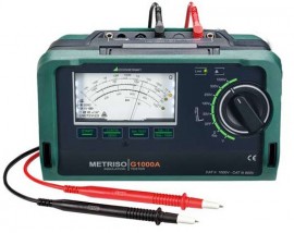 Gossen Metrawatt M550C METRISO G1000 Insulation Tester, 0.17 to 10 resistance-