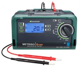 Gossen Metrawatt M550G METRISO G1000-SET Insulation Tester, 0.17 to 10 resistance-