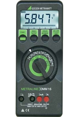 Gossen Metrawatt METRALINE DMM16 TRMS Digital Multimeter with Calibration, 6000 Digits-