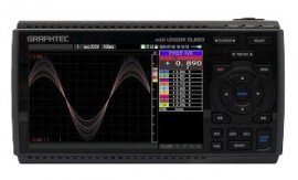 GRAPHTEC GL860 Isolated Multi-Channel 8GB Data Logger with 7&quot; color display, 4 digital channels, 4 alarm outputs-