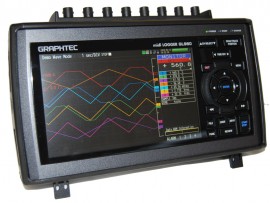 GRAPHTEC GL980 High-Speed and High Voltage Data Logger with 7" color display, 8-channel-