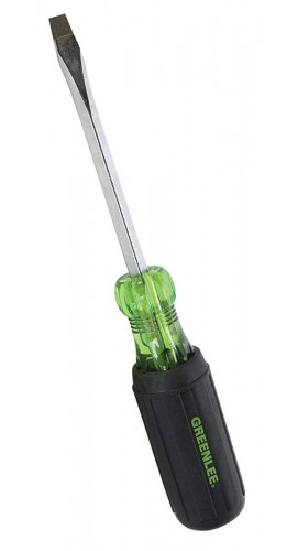 Greenlee 0153-15C Flat Keystone Tip Screwdriver, 0.313 x 6&quot;-