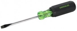 Greenlee 0153-25C Flat Cabinet Screwdriver, 0.25 x 4&quot;-
