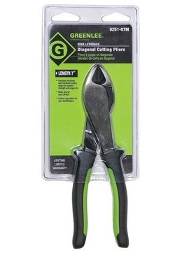 Greenlee 0251-07M Molded Diagonal Pliers, 7&quot;-