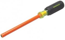 Greenlee 0253-11NH-INS Insulated Nut Holding Driver, 0.188 x 6"-