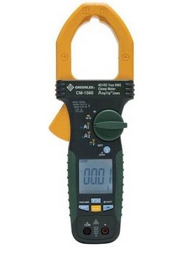 Greenlee CM-1560-C Calibrated AC/DC Clamp Meter, 1,000 A-