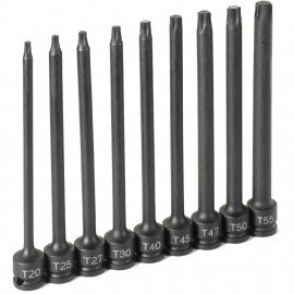 Grey Pneumatic 1206T Torx Set, 3/8" drive, 9-piece-