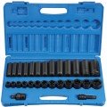 Grey Pneumatic 1328RD Regular/Deep Set, 28-piece, 7/16" to 1-1/4"-