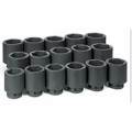 Grey Pneumatic 9016D Fractional Socket Set, 1" drive, 16-piece-