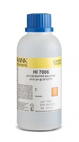 Hanna HI7006M Calibration Solution, pH 6.86, 230 mL-