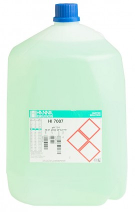 Hanna HI7007/1G pH 7.01 Calibration Solution, 1 Gal (3.78L)-