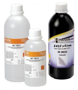 Hanna HI8031L 1413 &amp;micro;S/cm Conductivity Standard in FDA Bottle (500mL)-