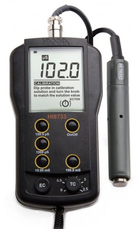 Hanna HI8733 Portable Multi-range Conductivity Meter-