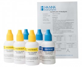 Hanna HI93701-F Free Chlorine Liquid Reagents, 300 Tests-