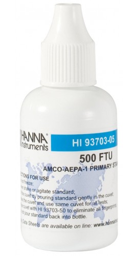 Hanna Instruments HI93703-05 AMCO-AEPA-1 Calibration Solution at 500 FTU 30 mL-