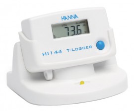 Hanna HI 144-10 Temperature T-Logger with Locking Wall Cradle, -22 to 158&amp;deg;F-