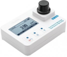 Hanna HI 97734 Photom&amp;egrave;tre pour chlore libre et total &amp;agrave; gamme &amp;eacute;lev&amp;eacute;e-