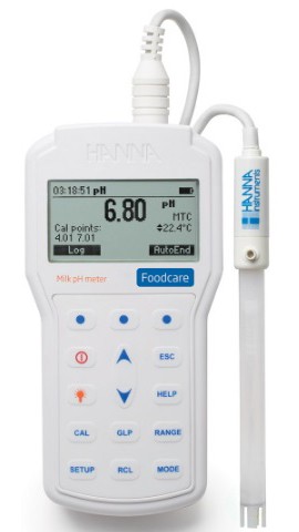 Hanna HI 98162 Professional Portable Milk pH Meter Kit-
