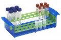 Heathrow Scientific 120467 Tube Rack, 5mL/15mL/16mm, Blue and Green-