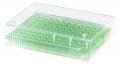 Heathrow Scientific 120540 Low Temperature PCR&amp;copy; Rack, 96 Well, Green-