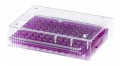 Heathrow Scientific 120541 Low Temperature PCR&amp;copy; Rack, 96 Well, Purple-