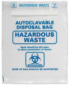 Heathrow Scientific HS1002B Autoclave Bags, 415 x 600mm-