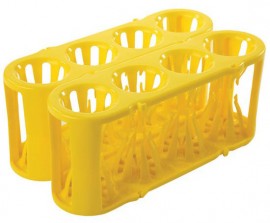 Heathrow Scientific HS120190 Adapt-A-Rack Flexible Multi-Tube Rack, Yellow/Yellow-