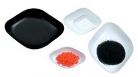 Heathrow Scientific HS1424C Diamond Weighing Boat, 100mL, White-