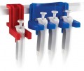Heathrow Scientific HS20162C Tri Clamp-ette Pipette Holder, Holds 3 Pipettors, Purple-