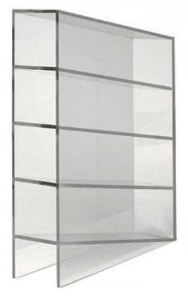 Heathrow Scientific HS20611 Pipette Rack, Acrylic, Clear-