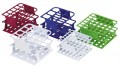 Heathrow Scientific HS27502B OneRack Test Tube Rack, 16 mm, Blue, 8pk-